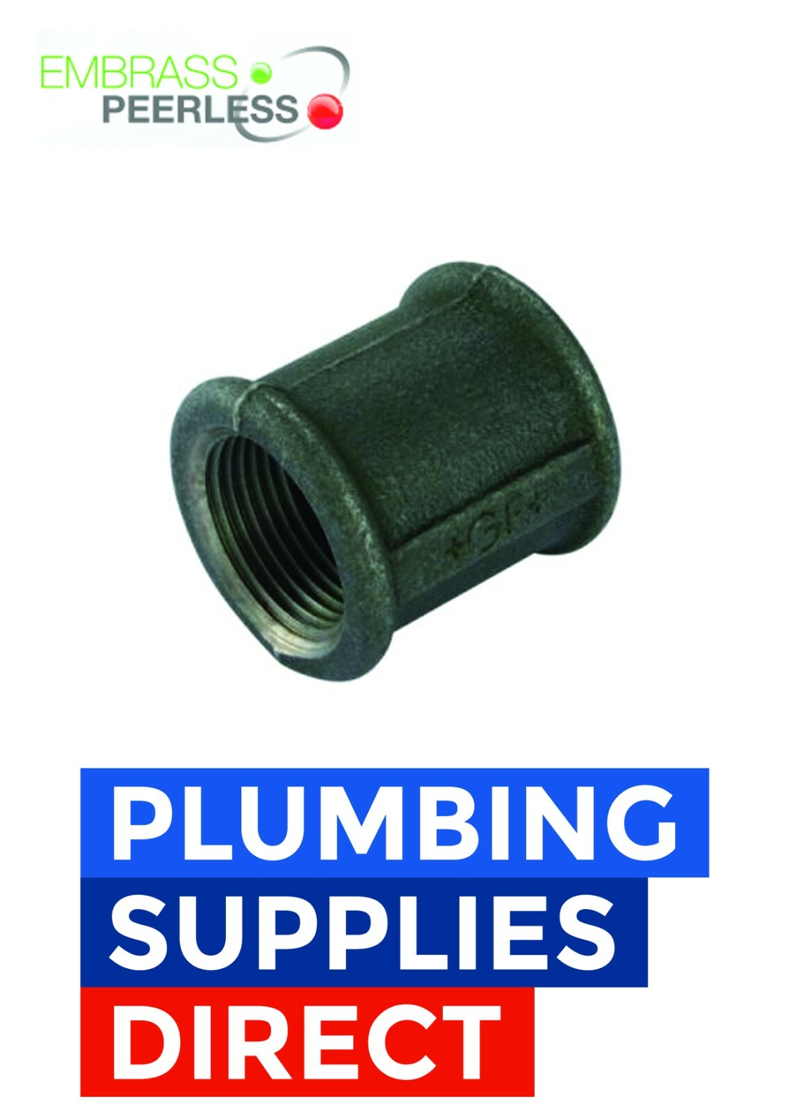 Embrass Peerless 3/4" Black Iron Socket