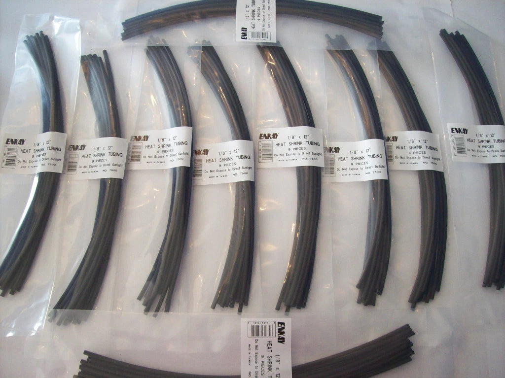 90 Feet 1/8" Enkay Heatshrink Tubing Heat Shrink Wire Wrap Tube 7500