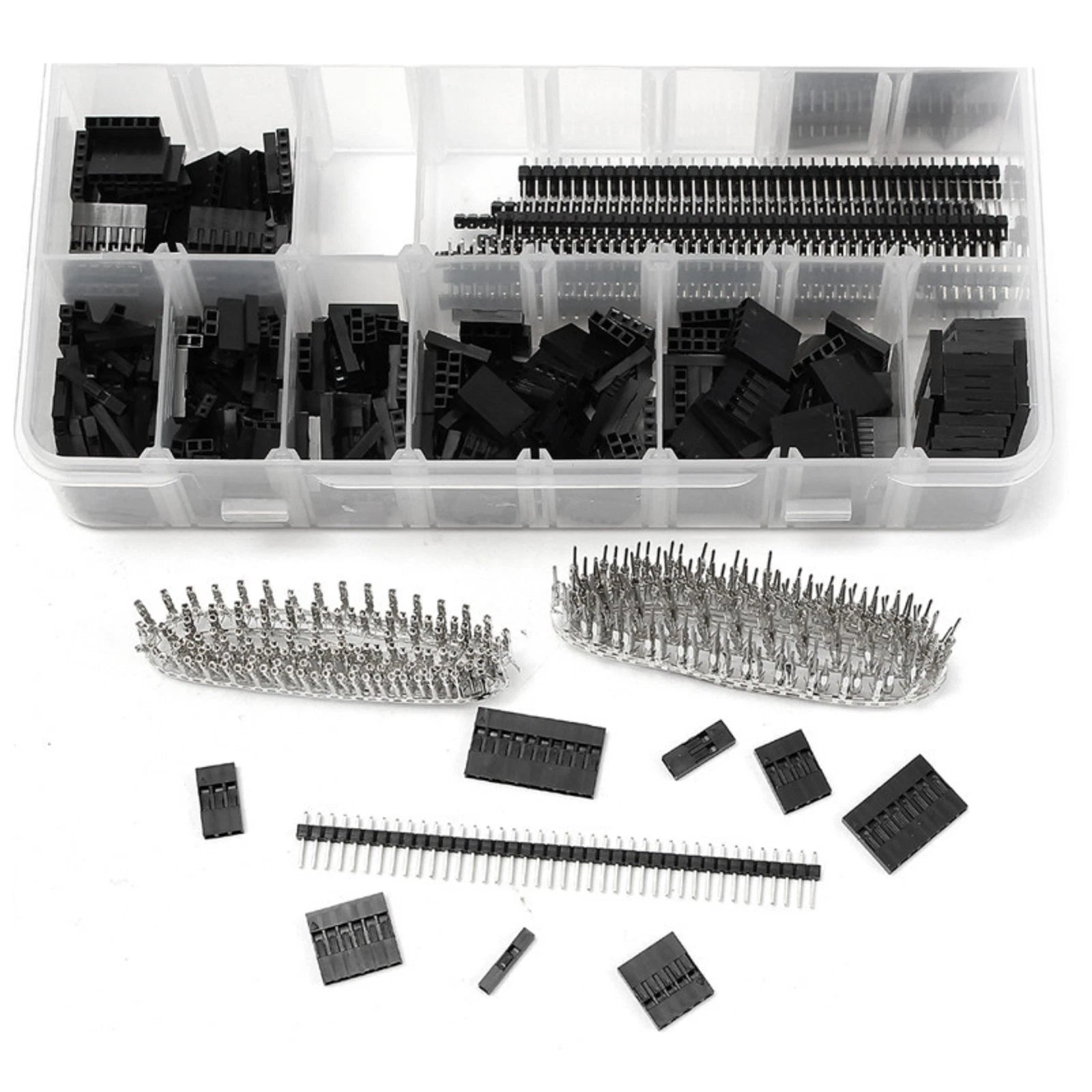 Box 2.54mm Dupont Shell Jumper Head Single Double-layer Connector Kit