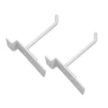 4" Slatwall Hook Panel Display Hooks, 1/4" Thickness Metal, Gloss