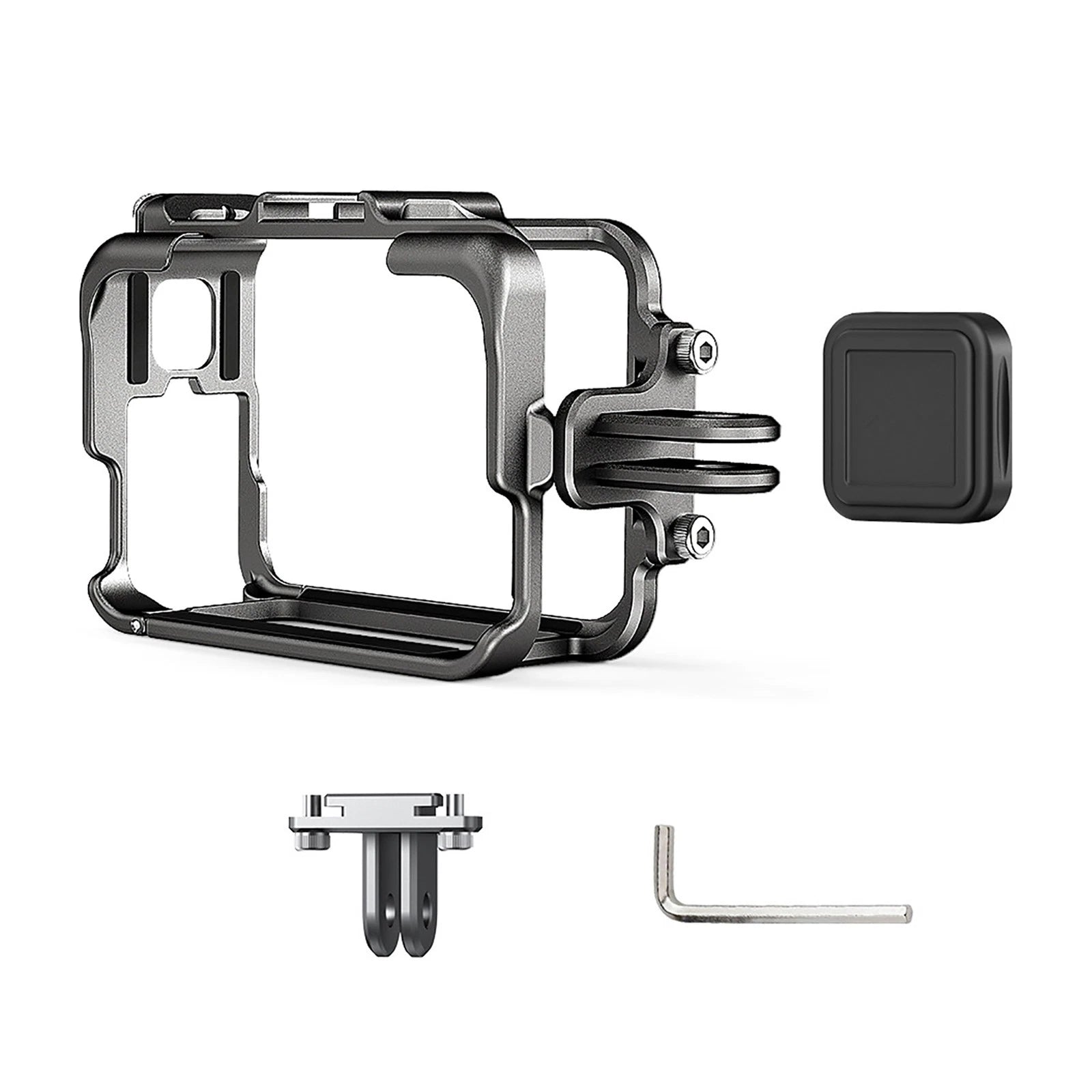 Metal Rabbit Cage With Dual Cold Shoe Boot For Insta360 Ace/ace Pro