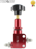 TORQUES AN-3 (-3AN) MALE Billet Aluminium Adjustable Brake Bias Valve in Red