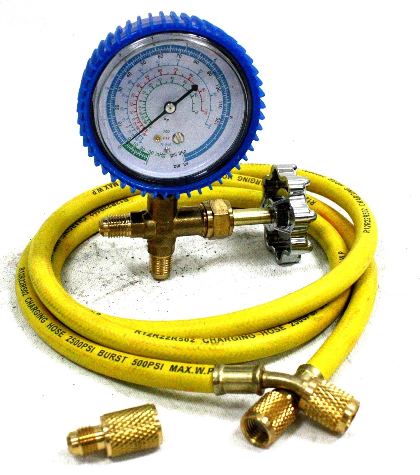 A/c R134a R12 R22 Single Manifold Gauge Kit 4 Testing Charging Air