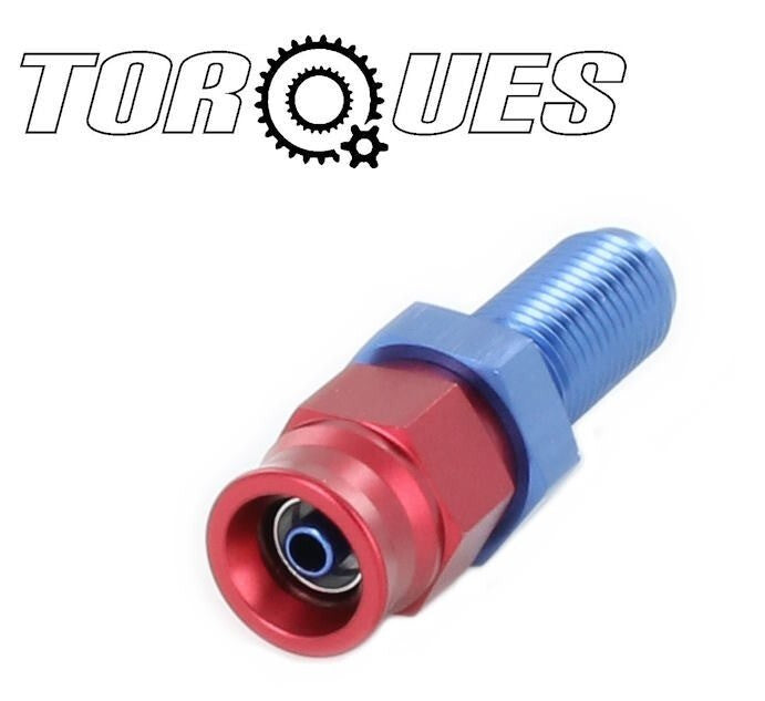 AN-3 (3AN) To AN-3 (3/8"x24 UNF) Bulkhead Straight PTFE Hose Fitting
