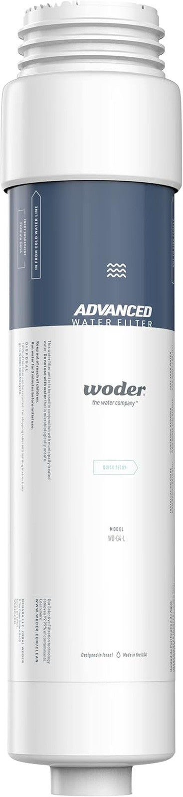 Wd-G4-L Replacement Cartridge, Advanced Selective Filtration, Removes