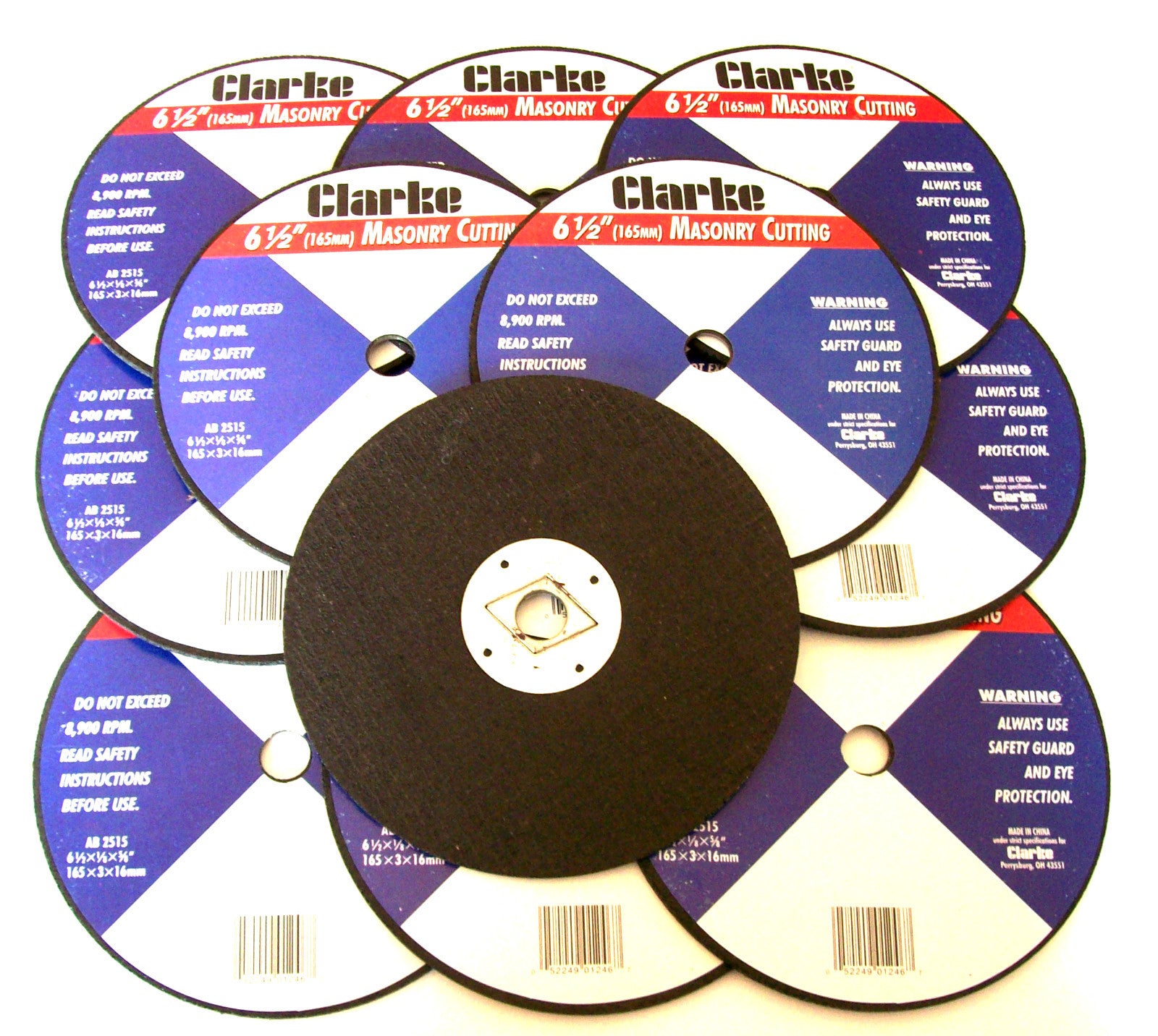 25 Clarke 6-1/2" Cut Off Wheels Cutting AB2515 by Clarke