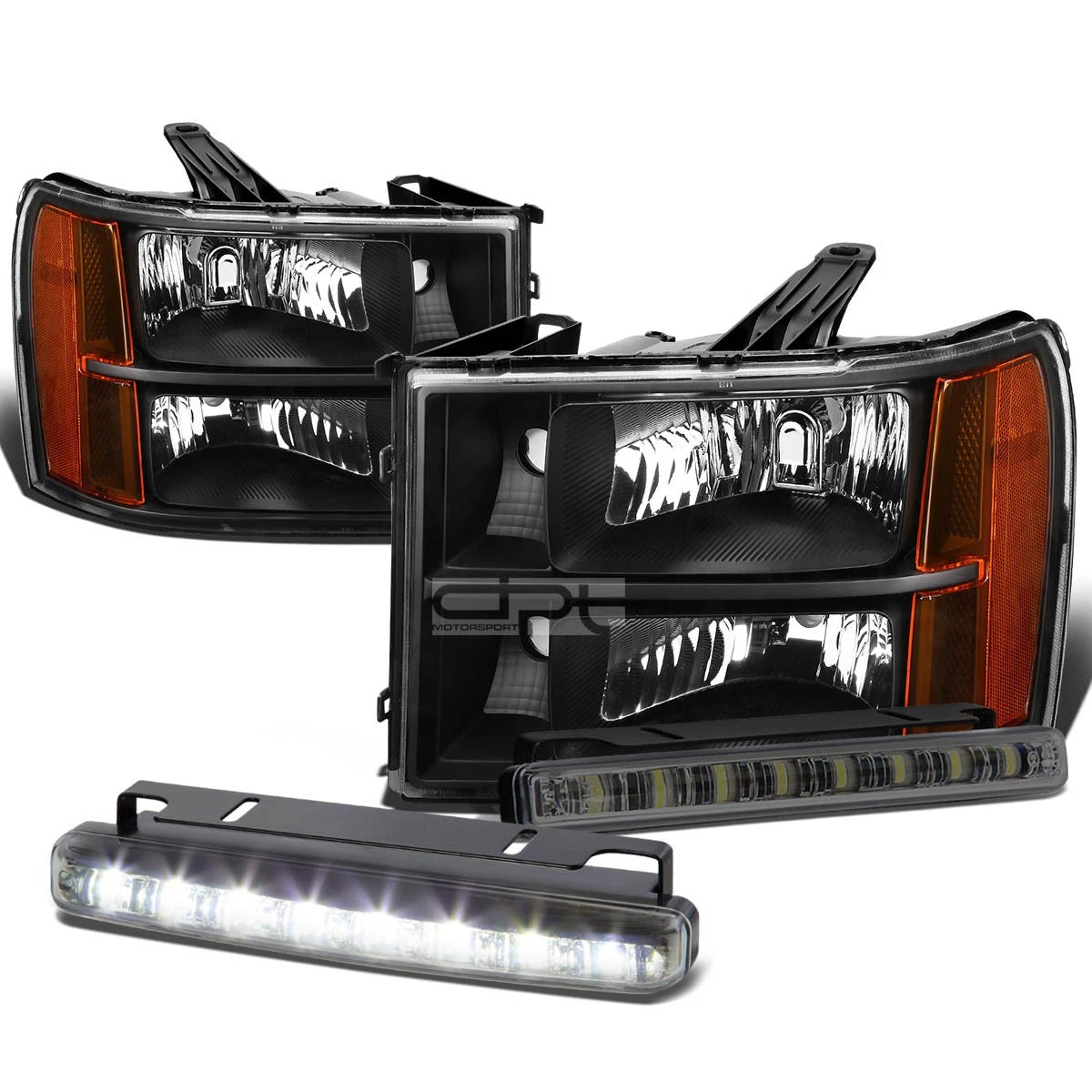 Black Amber Corner Head+bumper+sm<wbr/>oked Led Fog | Built Supply Co
