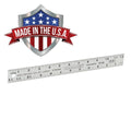 Mayes Solid Aluminum 12" Ruler Straight Edge