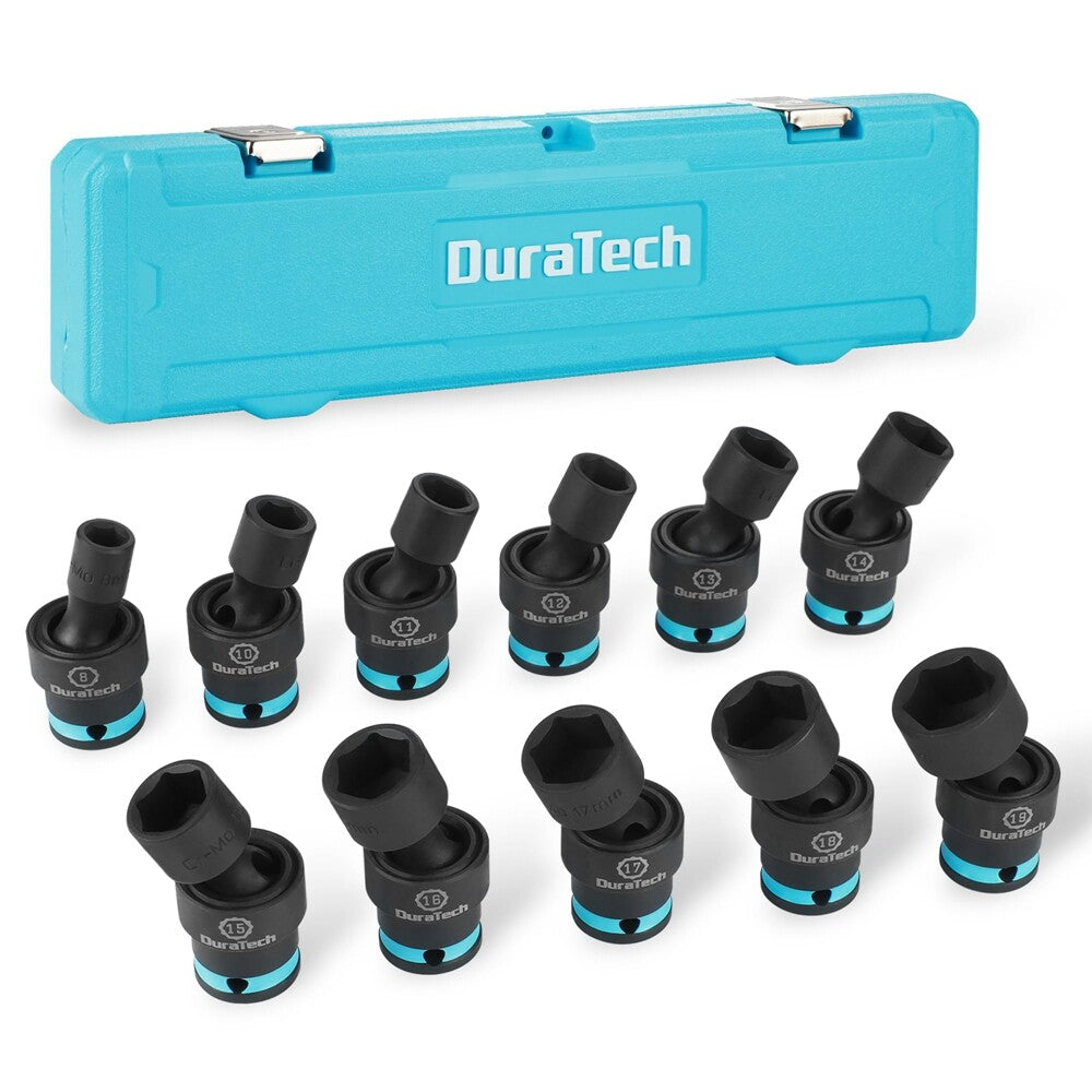 DURATECH 3/8" Drive Impact Swivel Socket Set by DURATECH