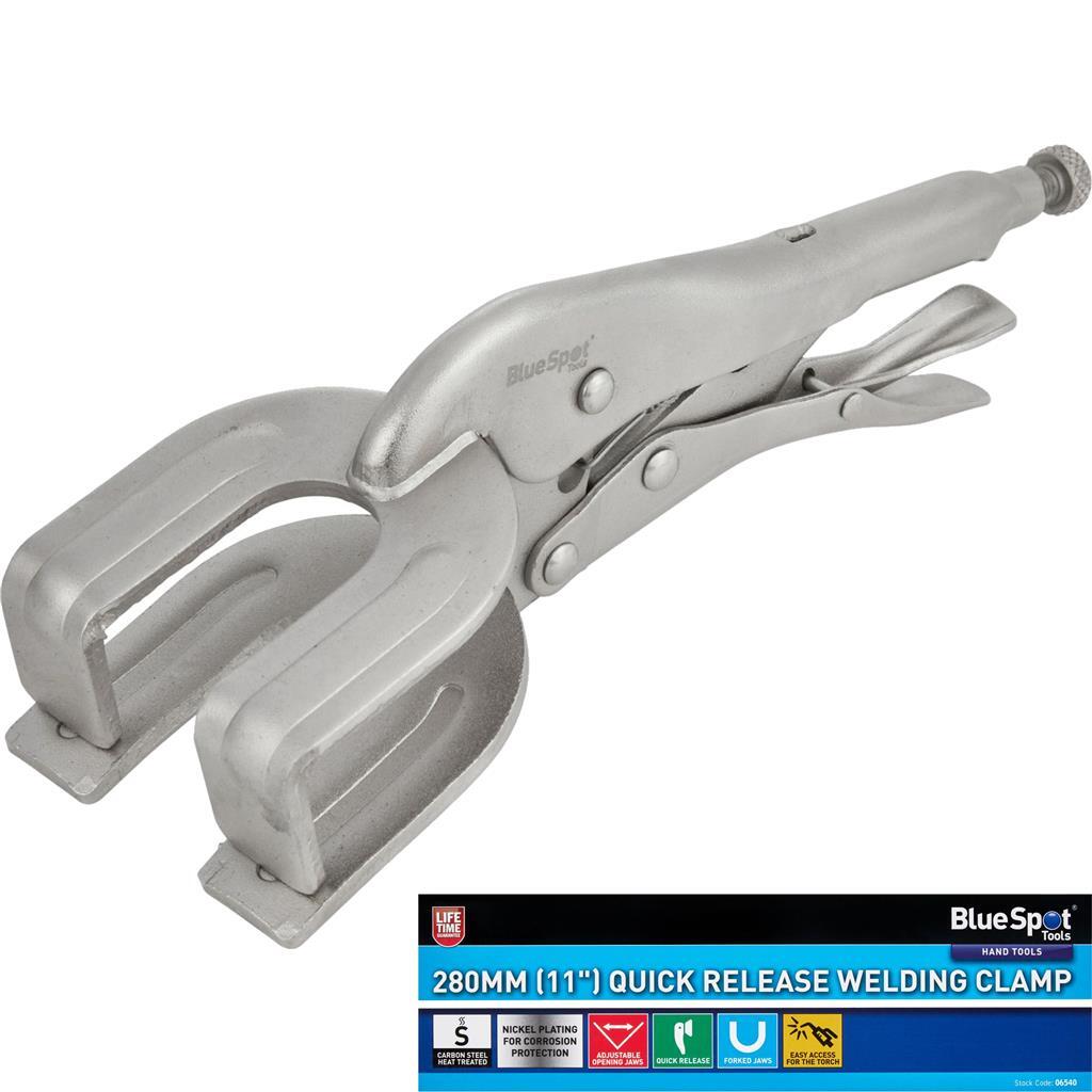 Bluespot Welding Quick Release Locking Grips Mole Gripping Adjustable PliersOpen