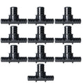 XFITTING 1/2" Sweat x 3/8" OD Compression Stop Angle Valve 10 Pack