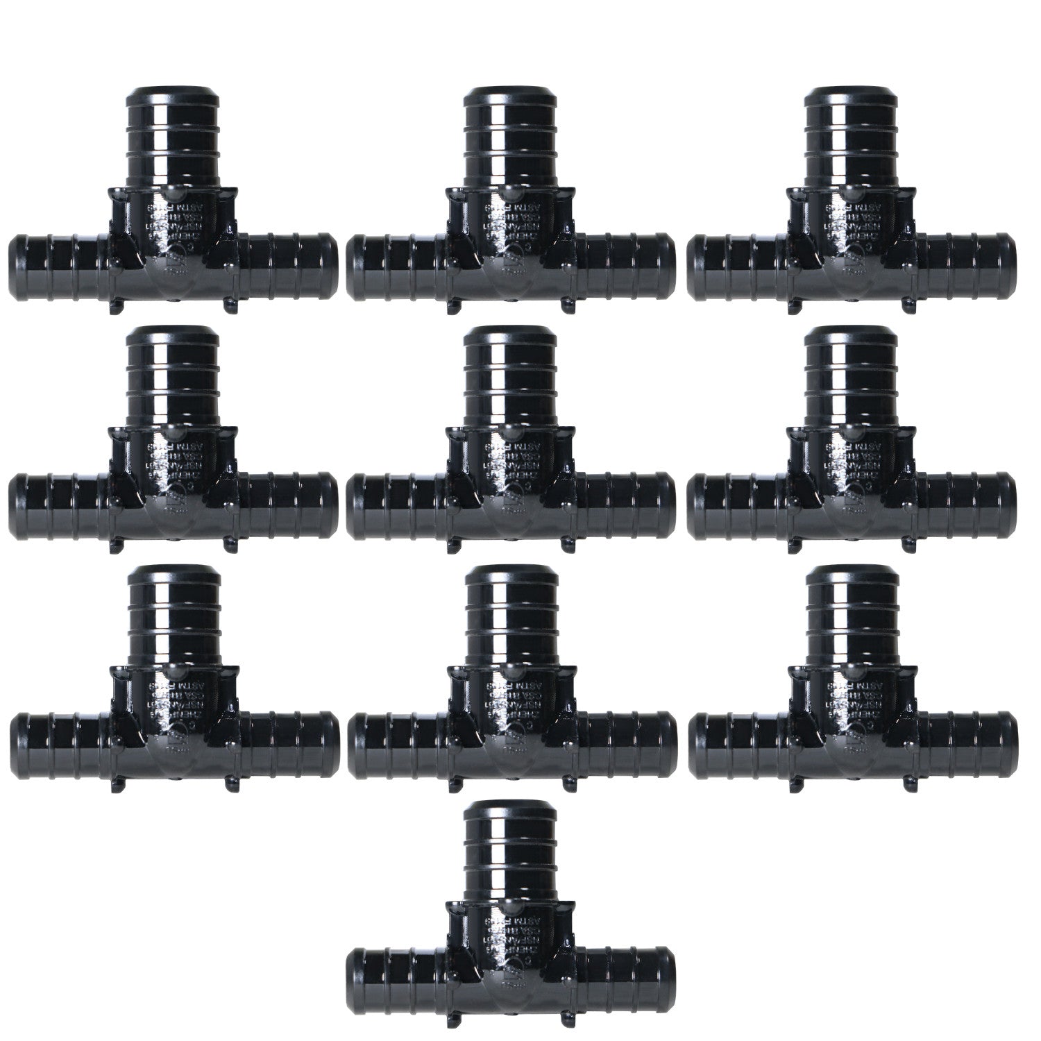 XFITTING 1/2" Sweat x 3/8" OD Compression Stop Angle Valve 10 Pack