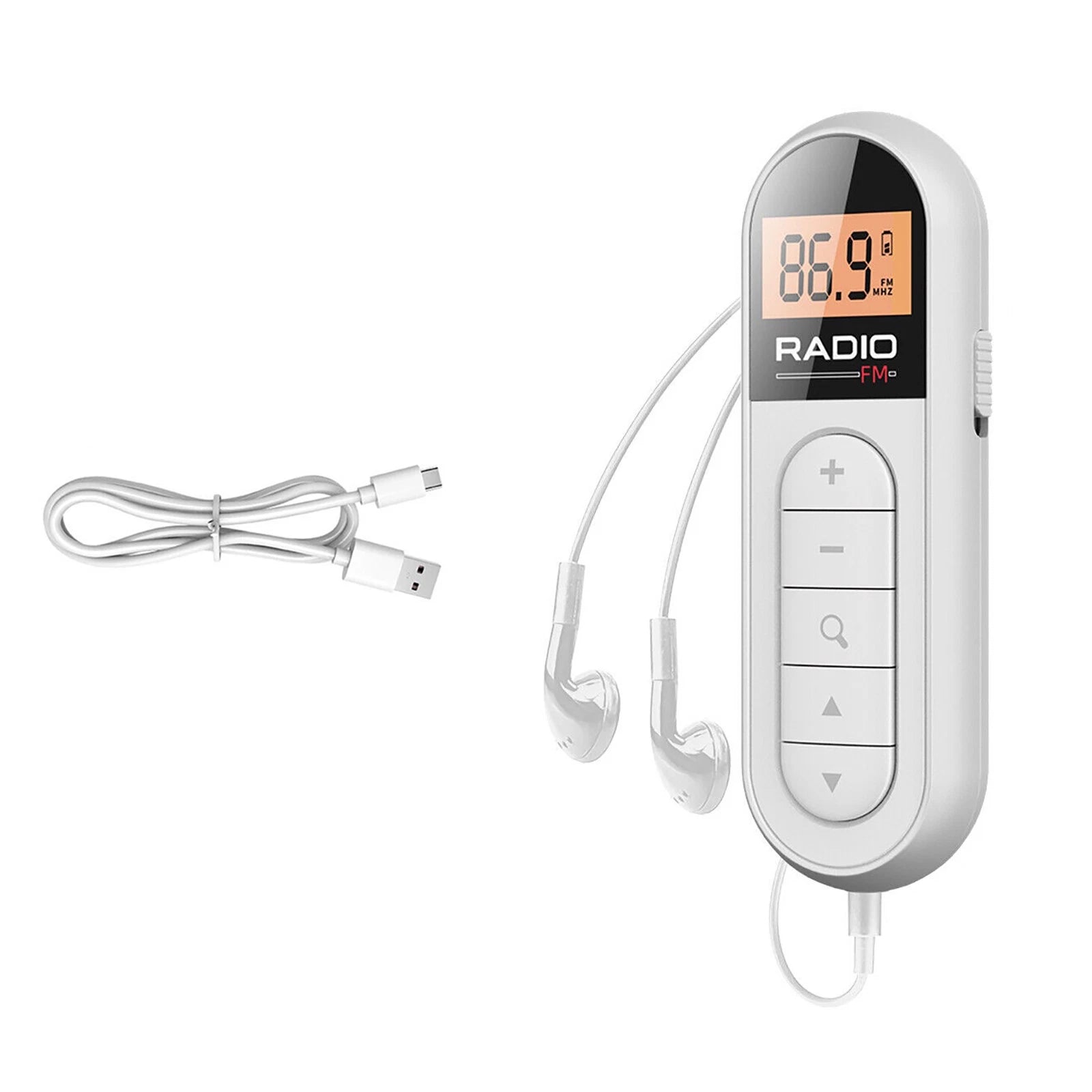 Portable Lcd Digital Screen Display Rechargeable Pocket Fm Walkman