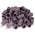 1/2" x 1" Aluminum Oxide Spiral Bands, No Lap Sanding Sleeves - 50 Pack