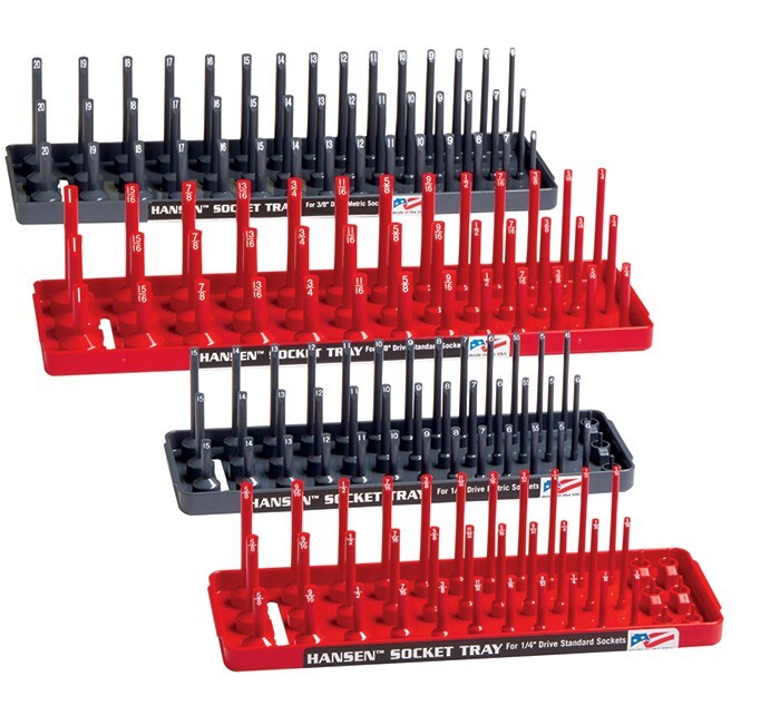 Hansen 4pc Socket Holder Tray Organizer Set