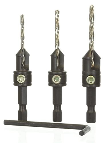 Snappy 3pc Gold Screw Countersink Set