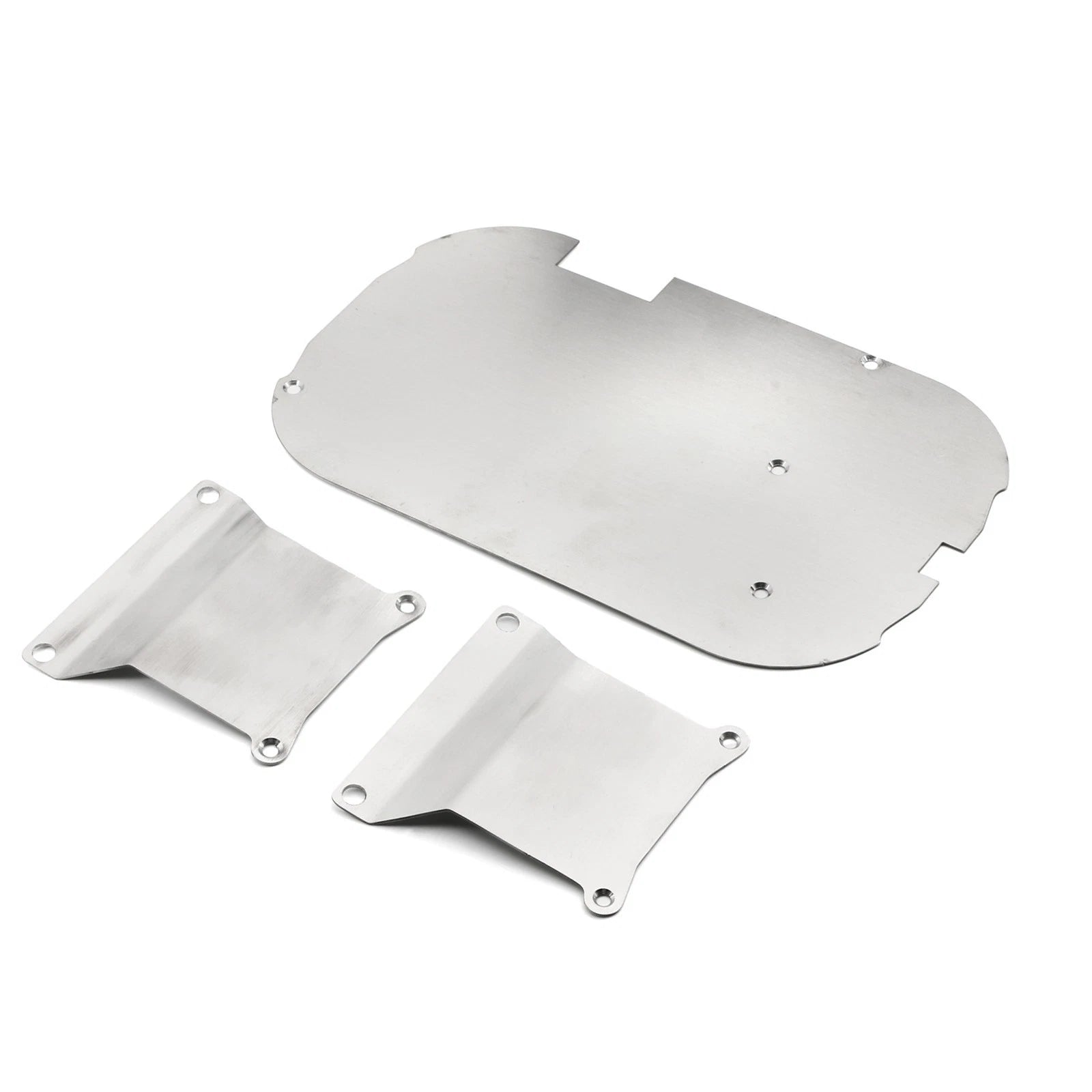 Rc Car Stainless Steel Chassis Armor Guard Board Set For 1/10 Tamiya
