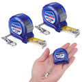 WORKPRO 2PCS Mini Tape Measure 6FT Retractable Keychain Tape Measure