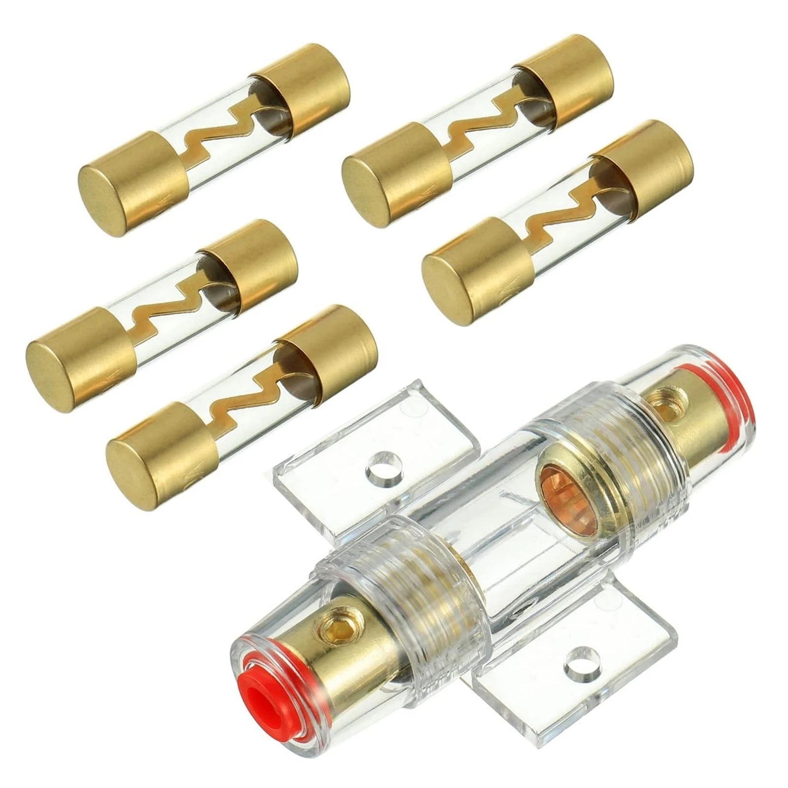 Car Audio 12V Agu Fuse Holder 100a With Sealing Dust Cap For Gauge