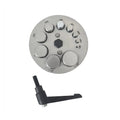 Round Disc Cutter Set With 10 Punches - Sizes From 1/8" To 1-1/4"