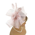 European Bridal Headband With Lace And Flowers For Wedding Day