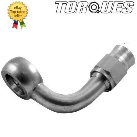 AN -3 ( 3AN ) 90 Degree Stainless Steel Banjo Fitting
