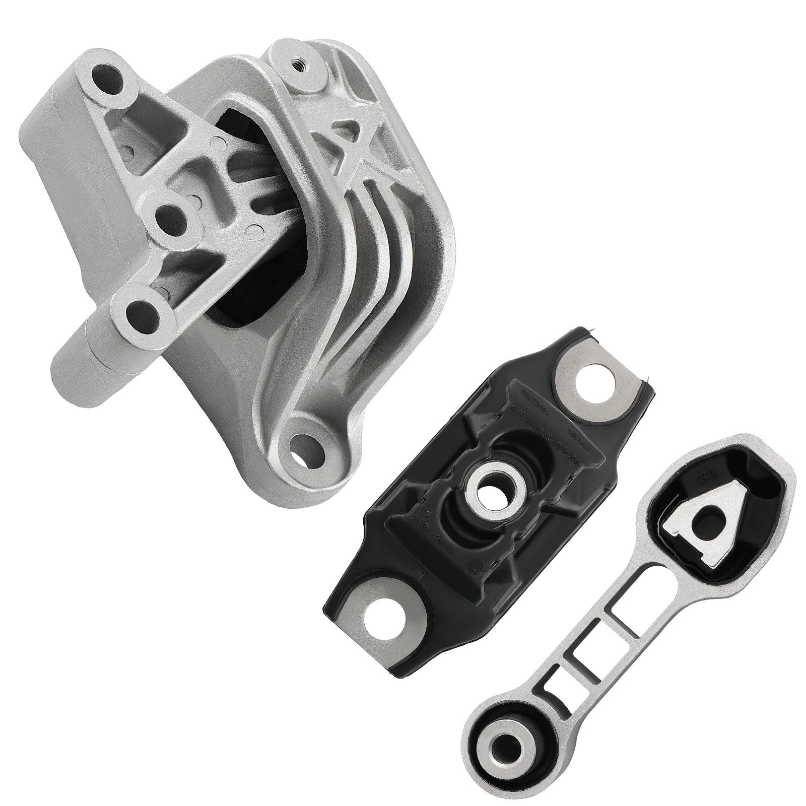 3PCS Engine Motor &amp; Trans Mount Set For Fiat 500 1.4L 2012-2018 A5645 Auto Trans