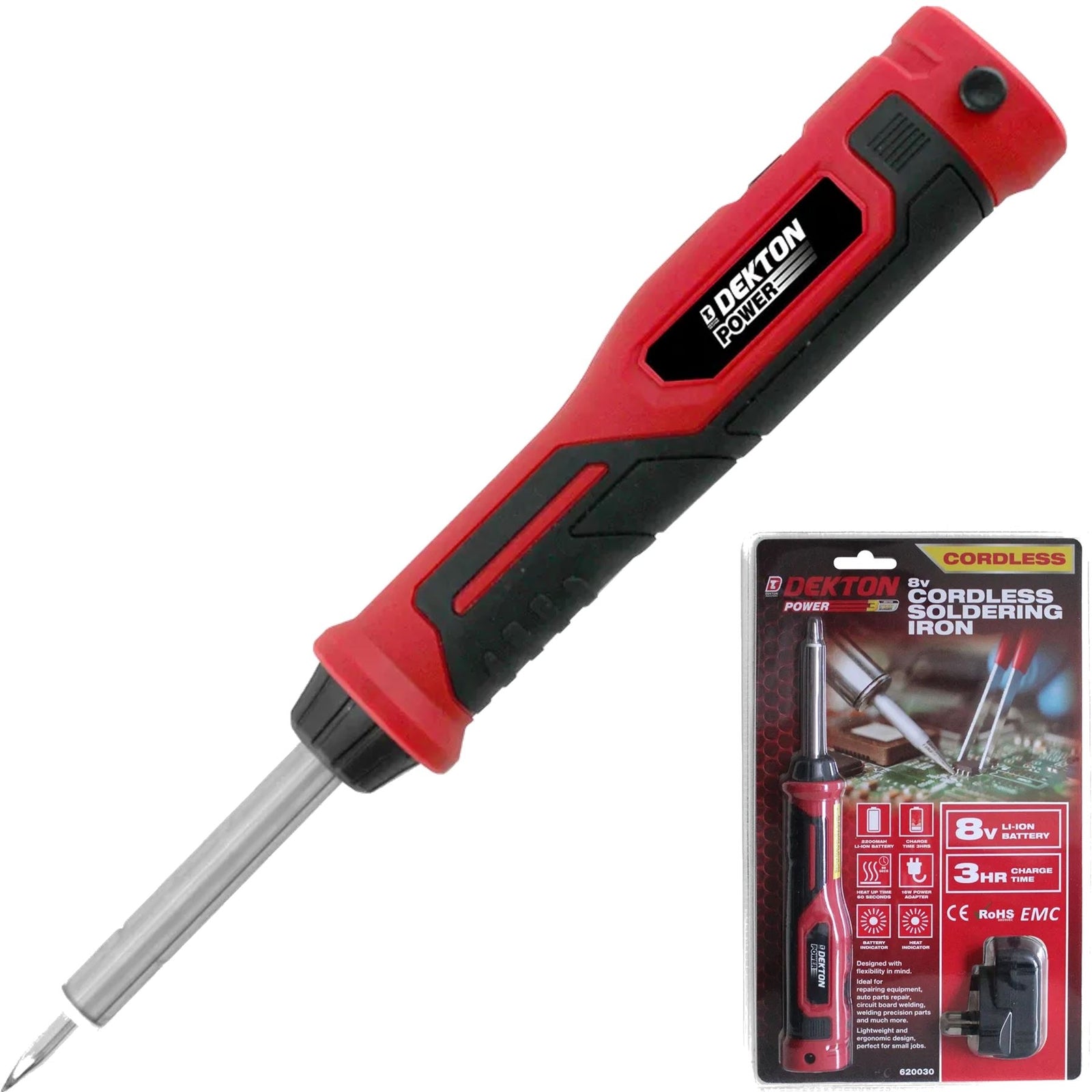 Dekton 8v Cordless Soldering Iron - Electric Solder Appliances by Dekton