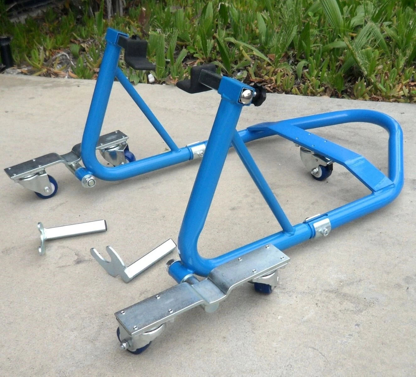 Motorcycle Sport Bike Atv Stand Front Rear Wheel Stand Combo Swing