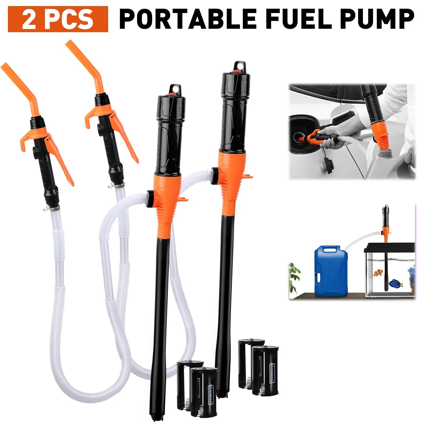 Electric Syphon Pump Battery Operated Petrol Oil | Built Supply Co