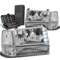 For 1992-1996 Ford F-series Led Drl Chrome Clear | Built Supply Co
