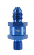 An -4 (4an) to M10x1.0 Blue Turbo Oil Feed Filter