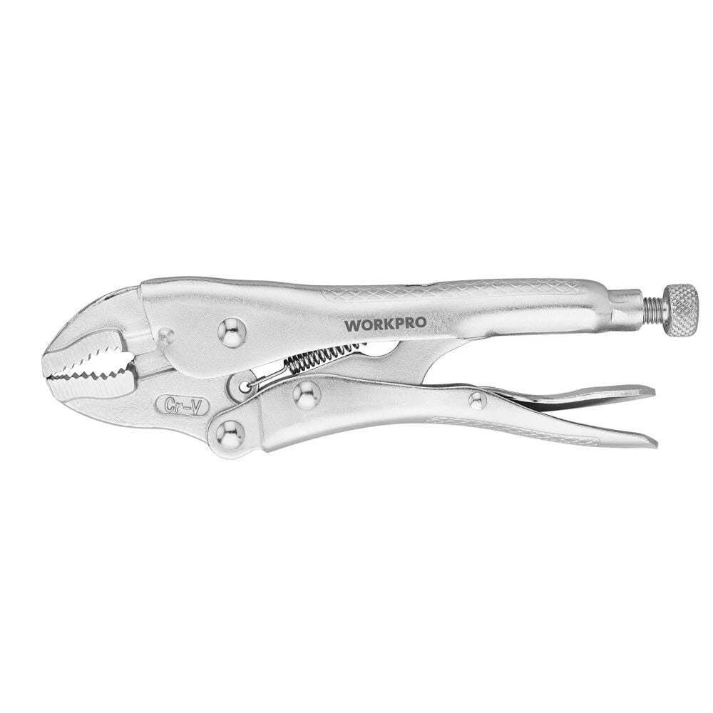 WORKPRO 7" Locking Plier Steel Curved Jaw Vice Grips Plier Wire Cutter Vise Grip