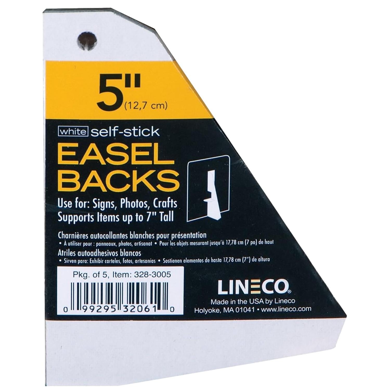 Lineco Easel Back Self Adhesive 5" (12.7cm) White ()