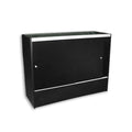 48"l X 18"d X 38"h Full View Display Showcase | Black