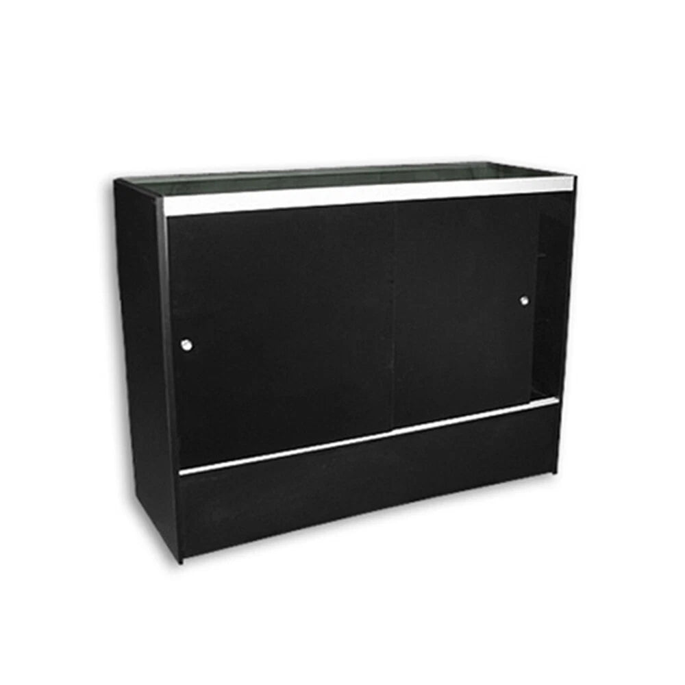 48"l X 18"d X 38"h Full View Display Showcase | Black