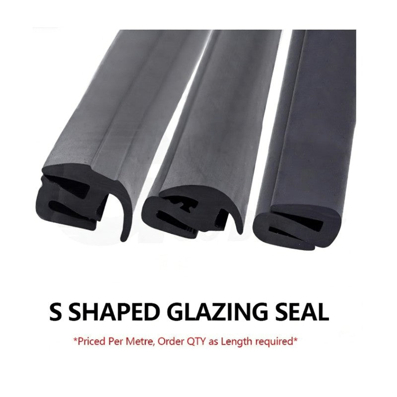 Rubber Window Glass Seal Edge Protector Trim Strip