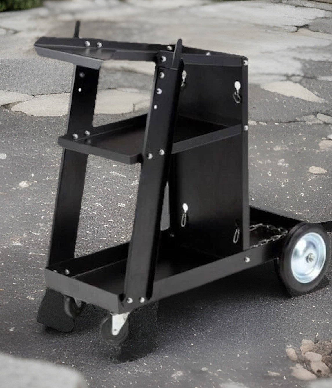 Universal Welding Cart Trolley with 3 Shelves by Unbranded