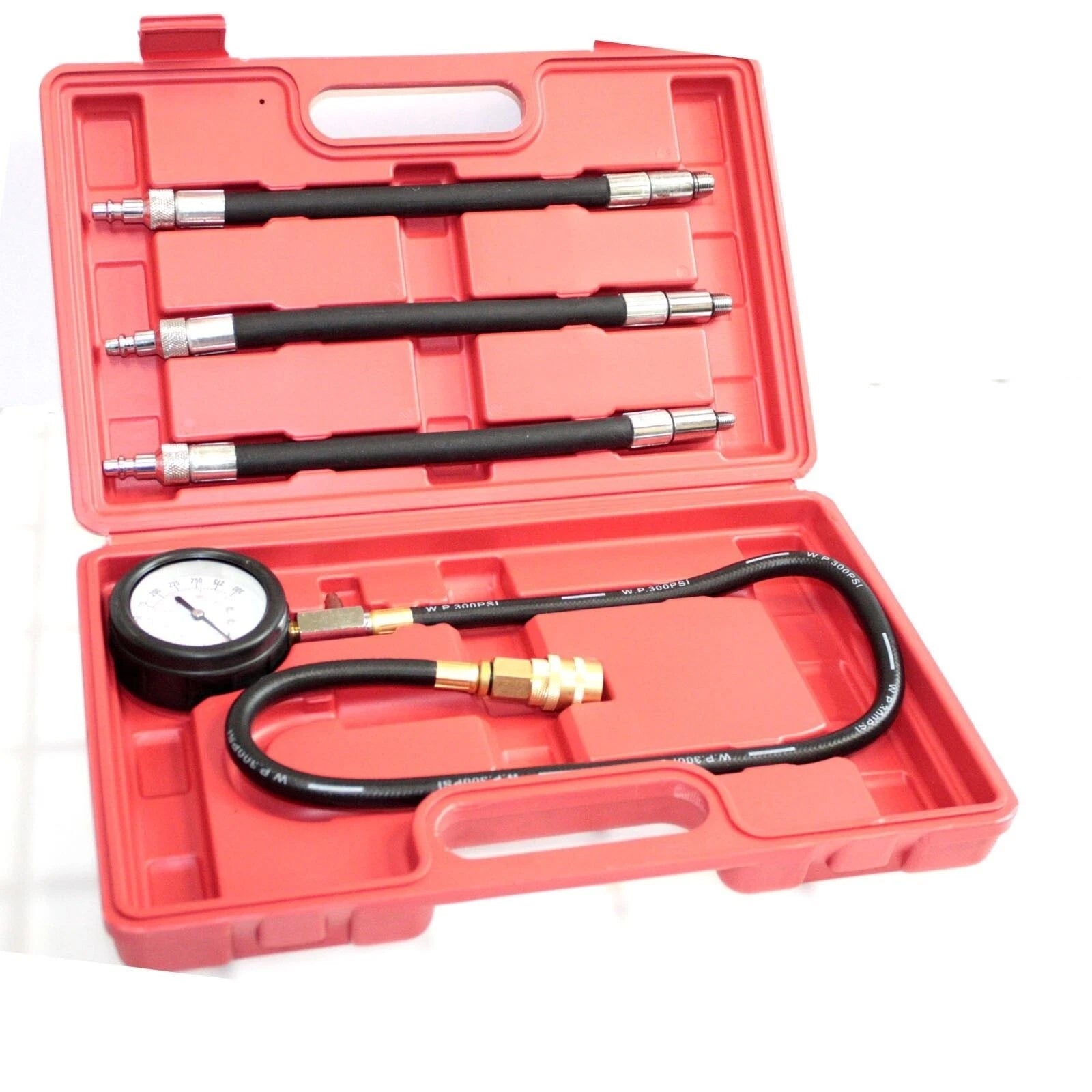 Auto Engine Compression Pressure Tester Kit W/ Extend Hose M10 M12
