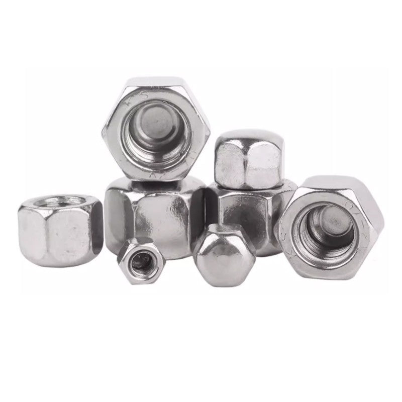 304 Stainless Steel Finishing Cap Nuts M3 to M20