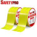 SafetyPro 2 Pack Yellow Reflective Tapes W/Squeegee Tool Safety Conspicuity Tape