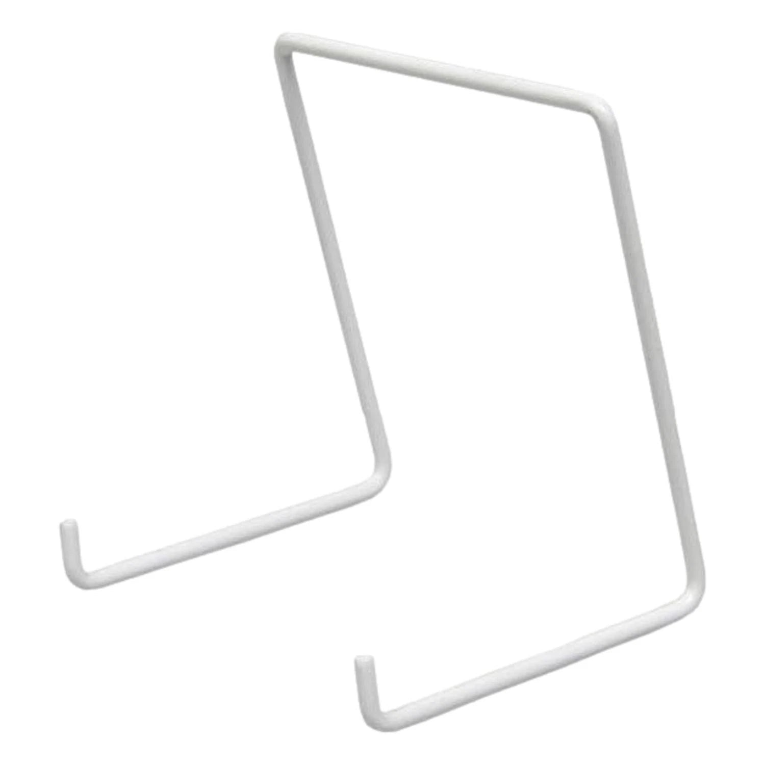 JES Medium 115mm Wire Plate Stand White (Size 4, 10 Pack)