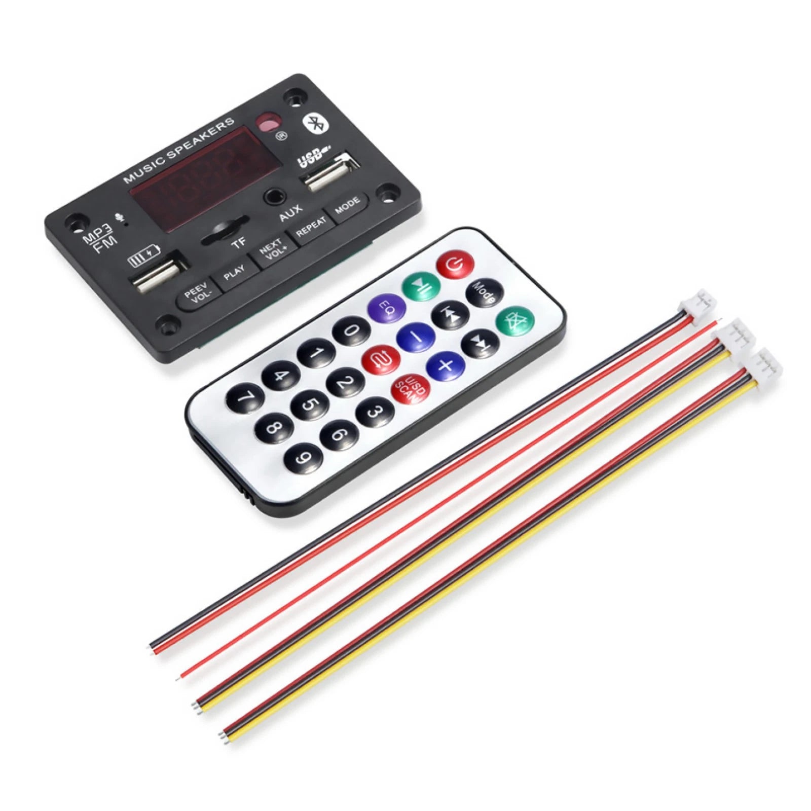 Bluetooth Usb Aux Tf Fm Car Audio Digital Decoder Board Module