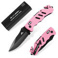 Flissa Folding Pocket Knife Survival Knife Seatbelt Cutter Glass