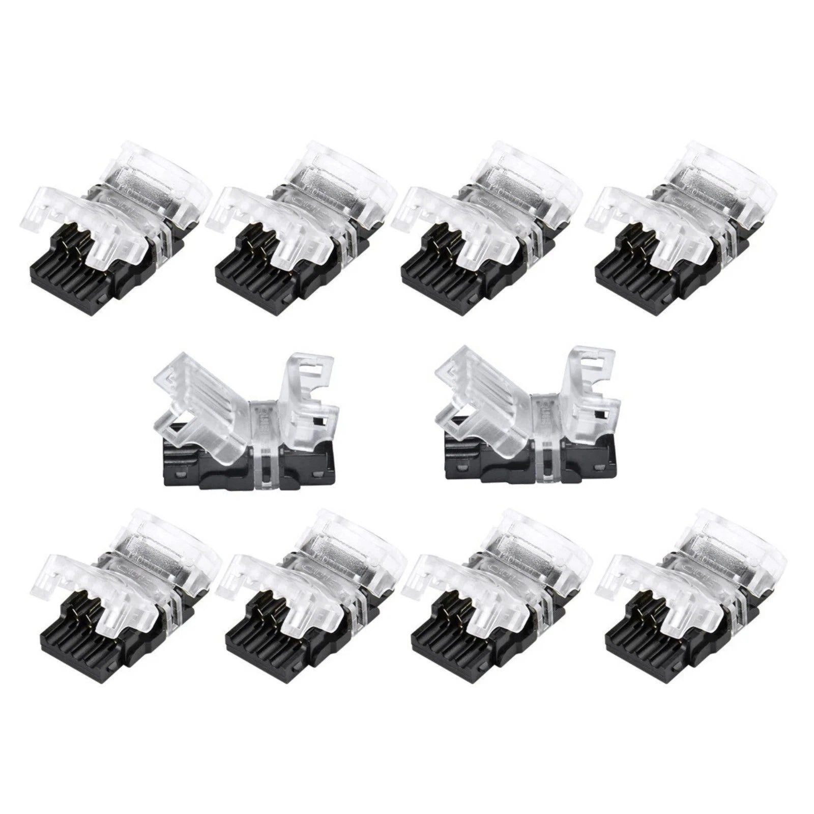 4-pin Led Strip Light Connector 10mm For Rgb 5050 Ip65 Waterproof