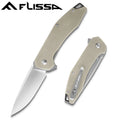 Flissa Pocket Folding Tactical Knife D2 Blades Liner Lock Edc Knife