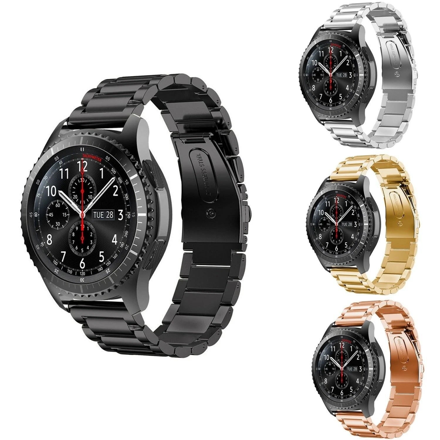 22mm Stainless Steel Watch Bracelet Wristband For Galaxy Gear S3