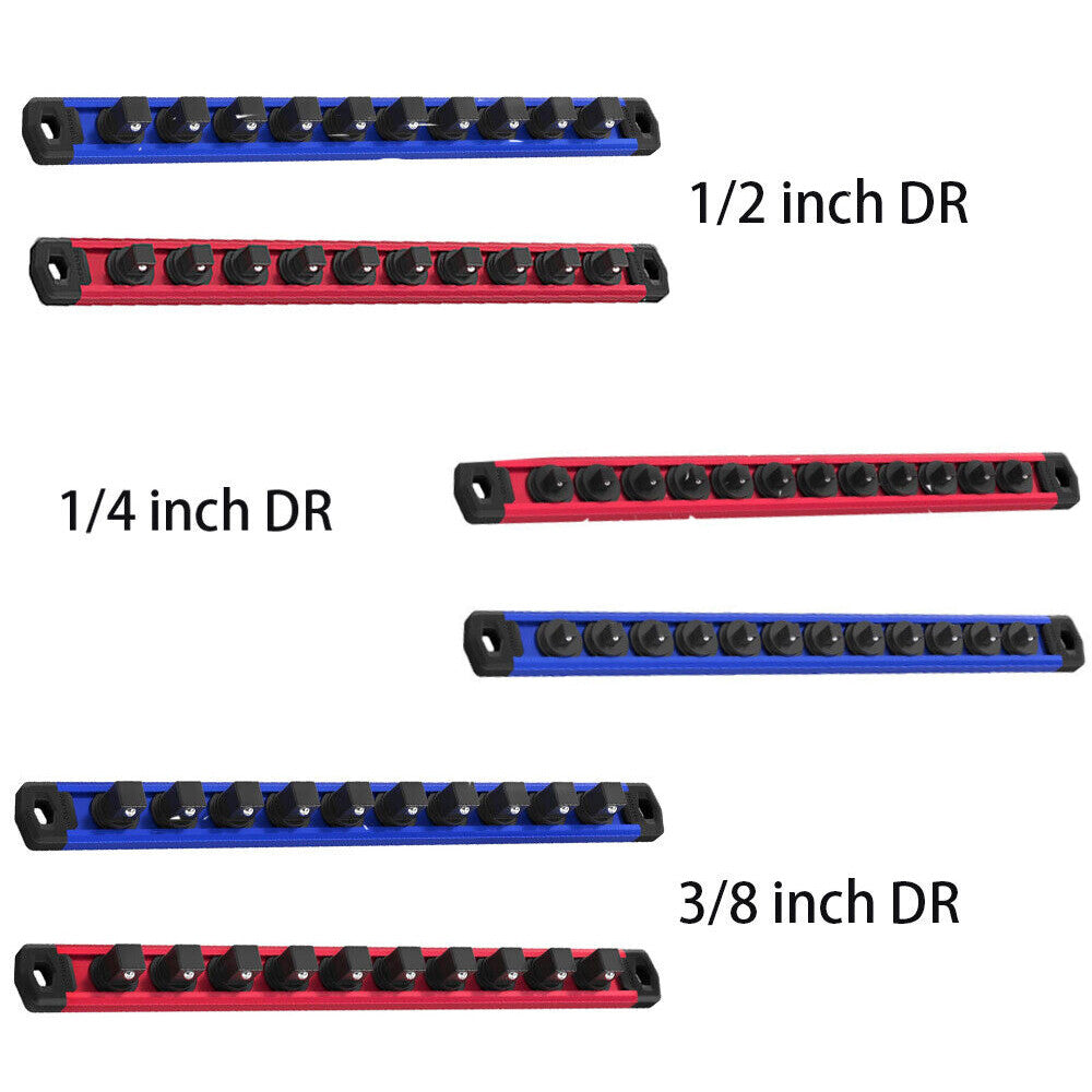 WORKPRO Magnetic Socket Organizer 1/2" /1/4" /3/8" Dr Socket Holder