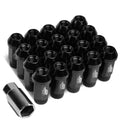 J2 7075 Forged Aluminum M12x1.25 5cm Open-end Lug Nut Kit W/ Adapter