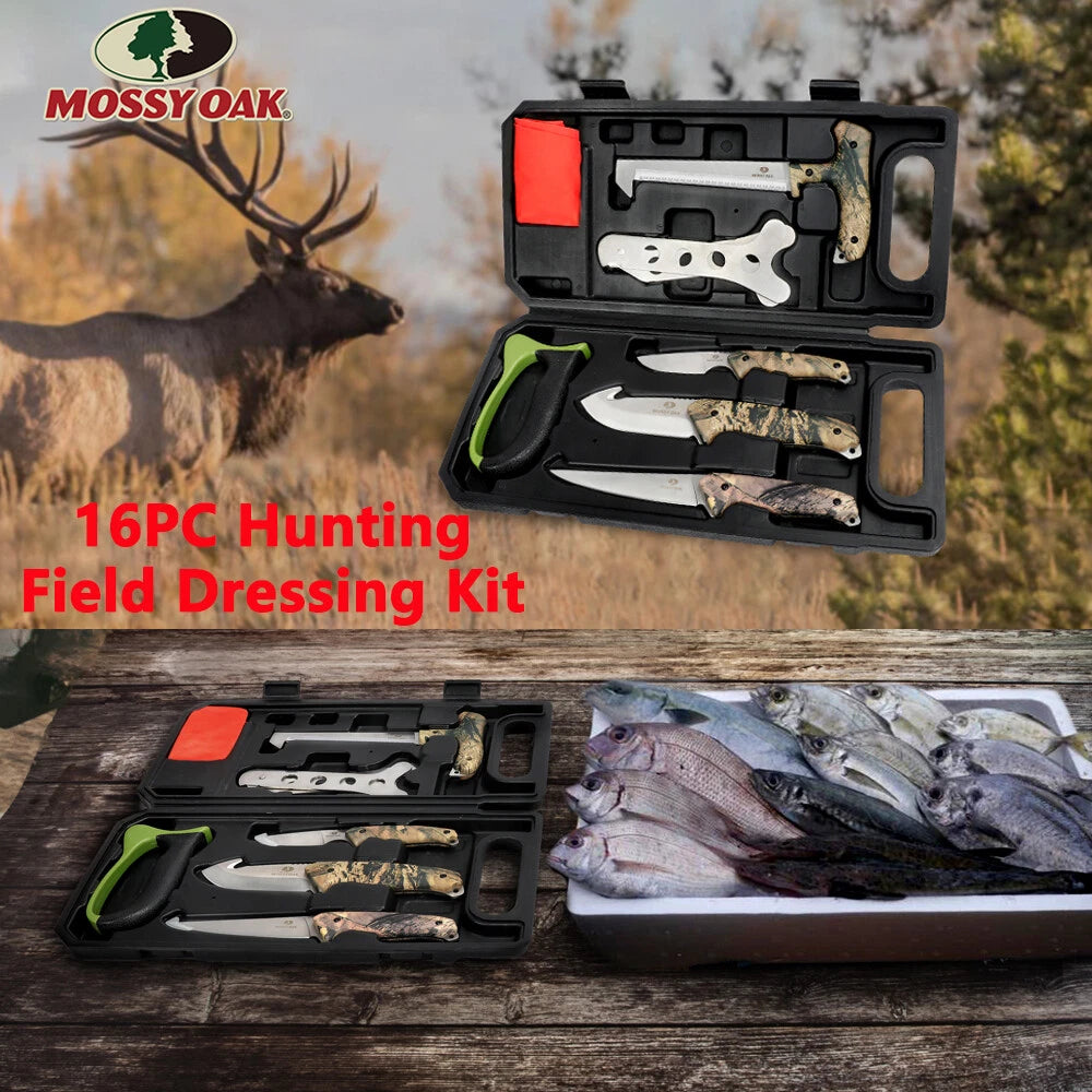 Hunting Knife Set Fishing Big Game Field Dressing Kit For Hunter